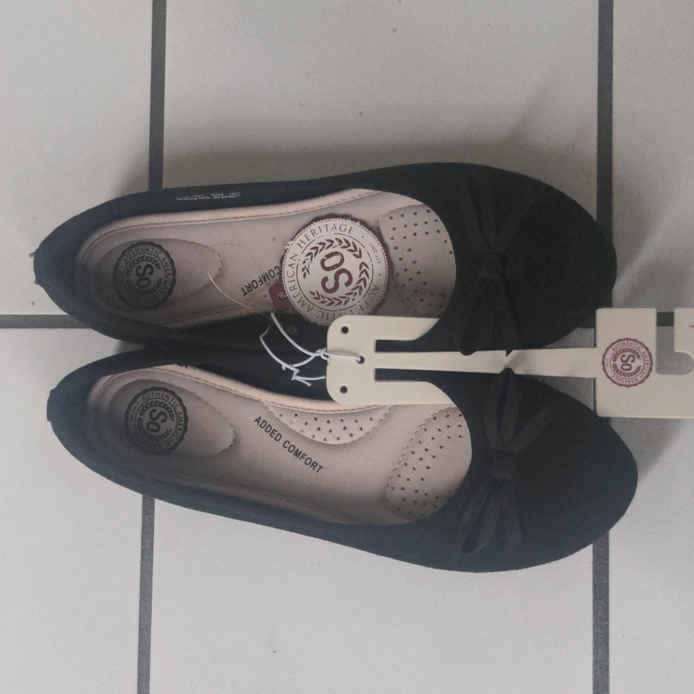 Black Flats with Bow